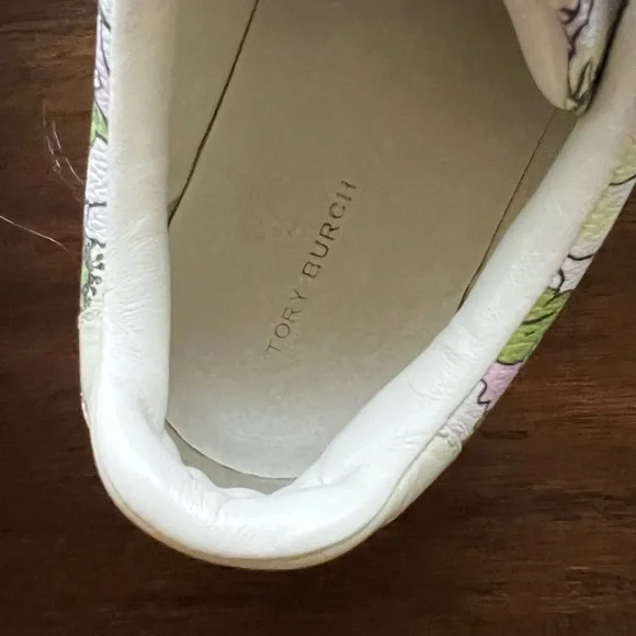 Tory Burch Floral Platform Sneakers - Pink and Green - Picture 4 of 6